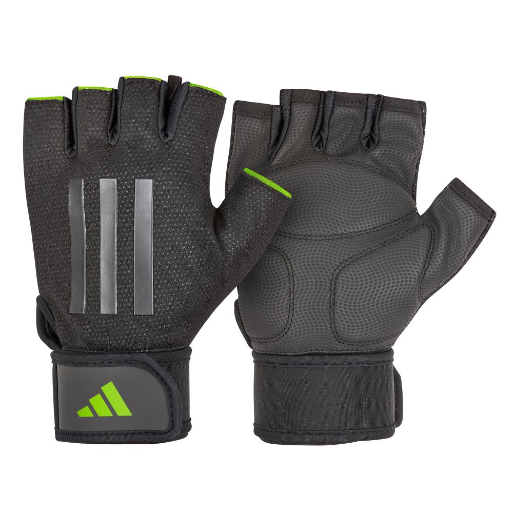 Adidas Half Finger Weight Lifting Gloves - Green Pair