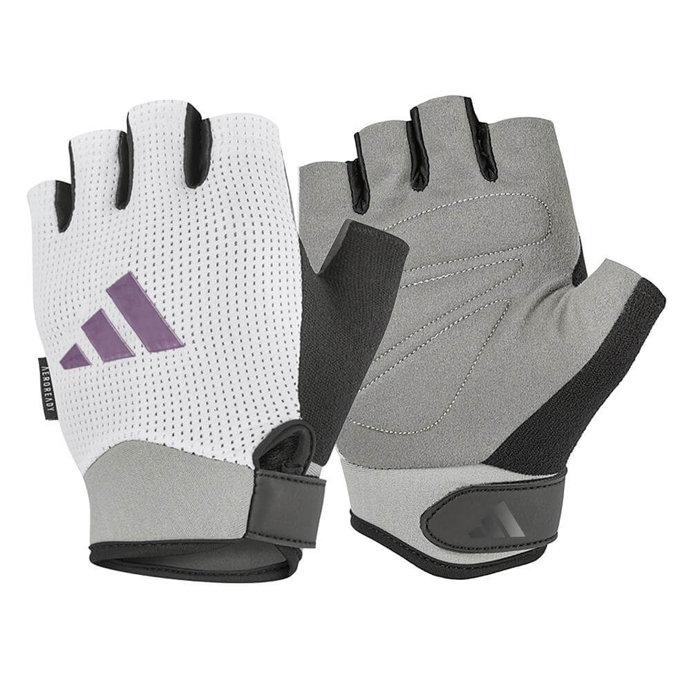 Adidas Womens Performance Training Gloves - White/Purple
