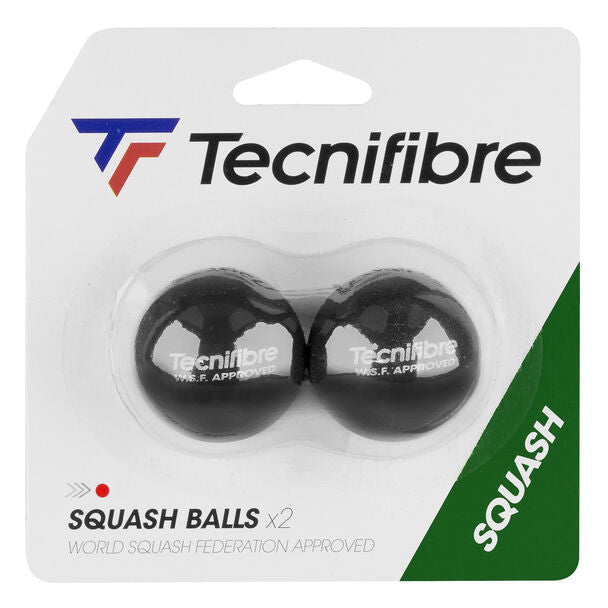 Tecnifibre Squash Balls Red Dot - Pack of 2