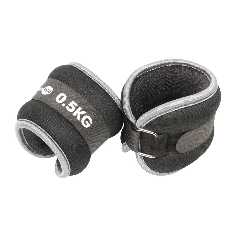 Fitness Mad Neoprene Ankle Wrist Weights 2 x 0.5kg