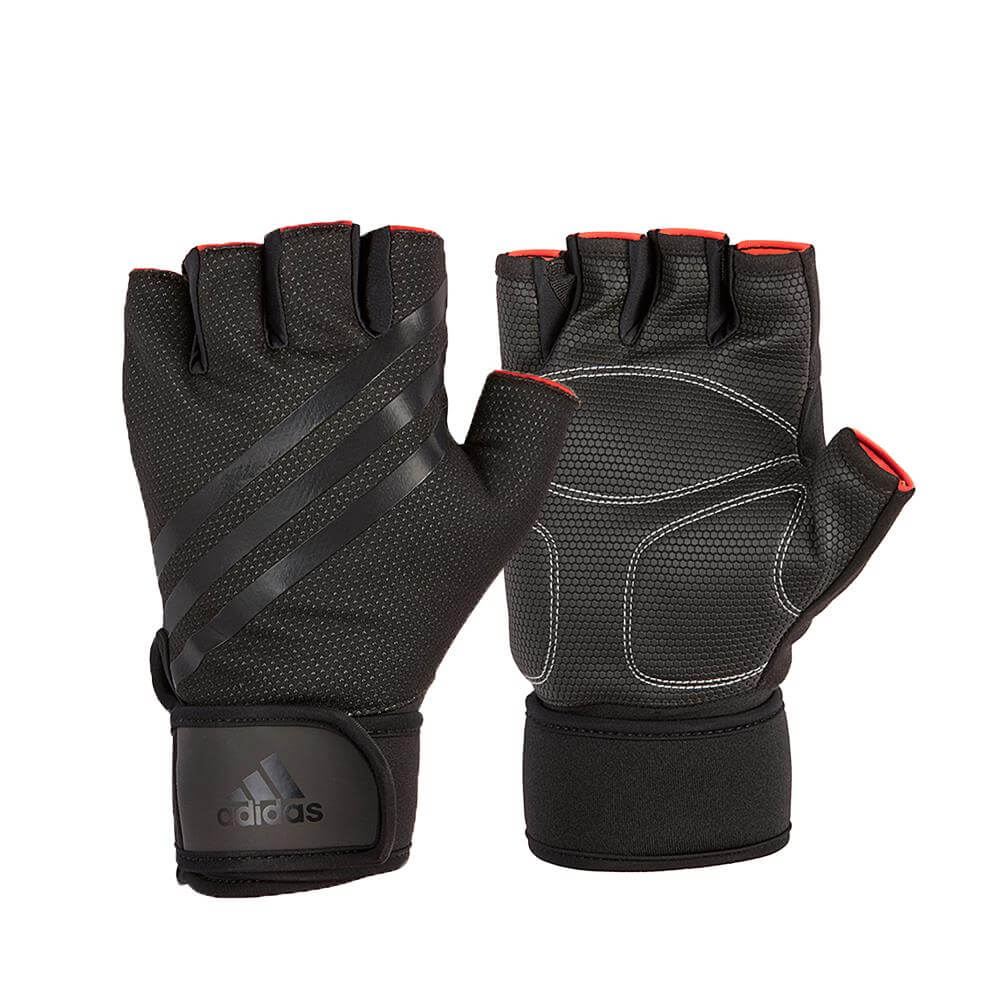 Adidas Half Finger Weight Lifting Gloves - Black