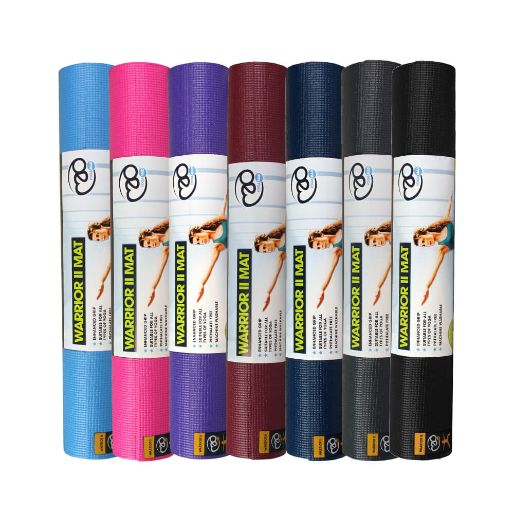 Fitness Mad 4mm Warrior II Yoga Mat - All Colours