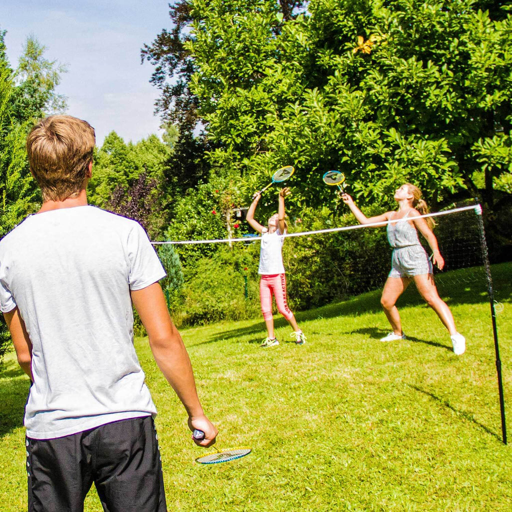 Talbot-Torro Family Badminton Set - Doubles Game in the Garden