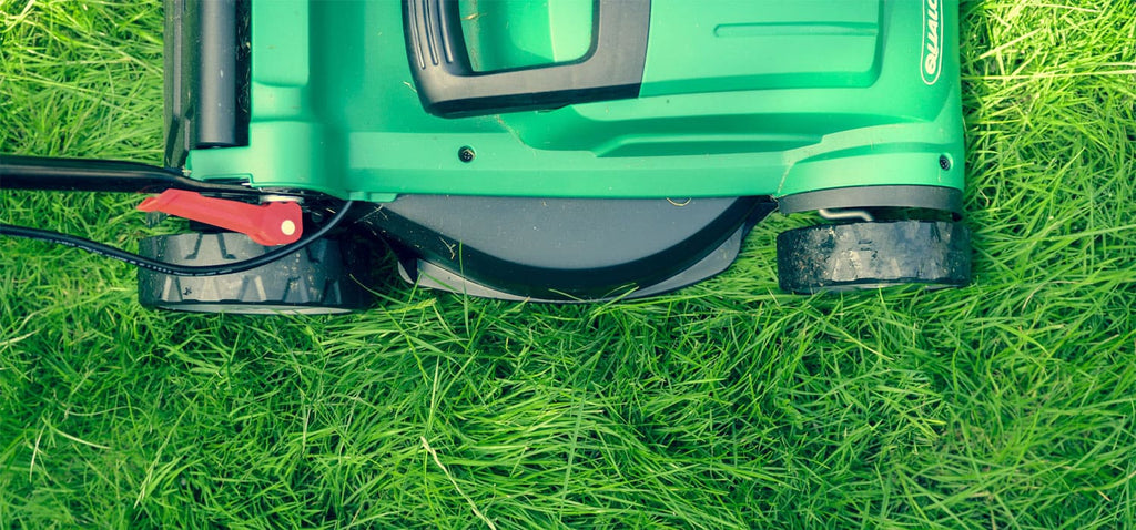 Gardening with a Lawn Mower for Exercise