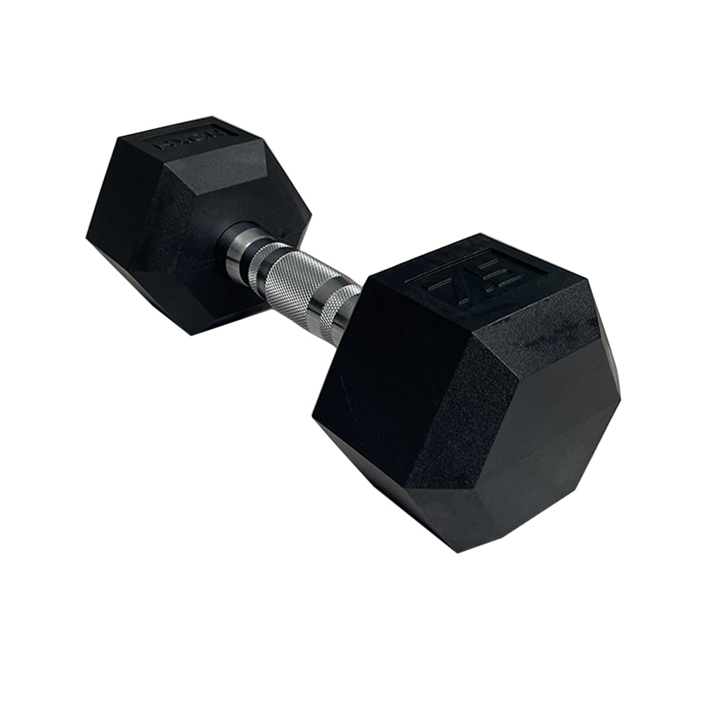 HXGN Pro Hex Dumbbell 7.5kg - Black