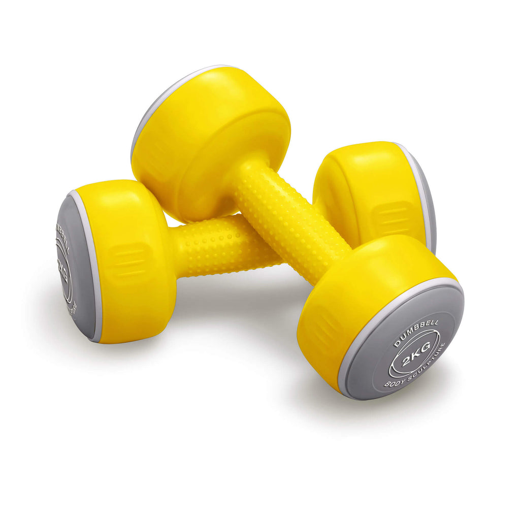 Body Sculpture Smart Dumbbells 2 x 2kg - Yellow