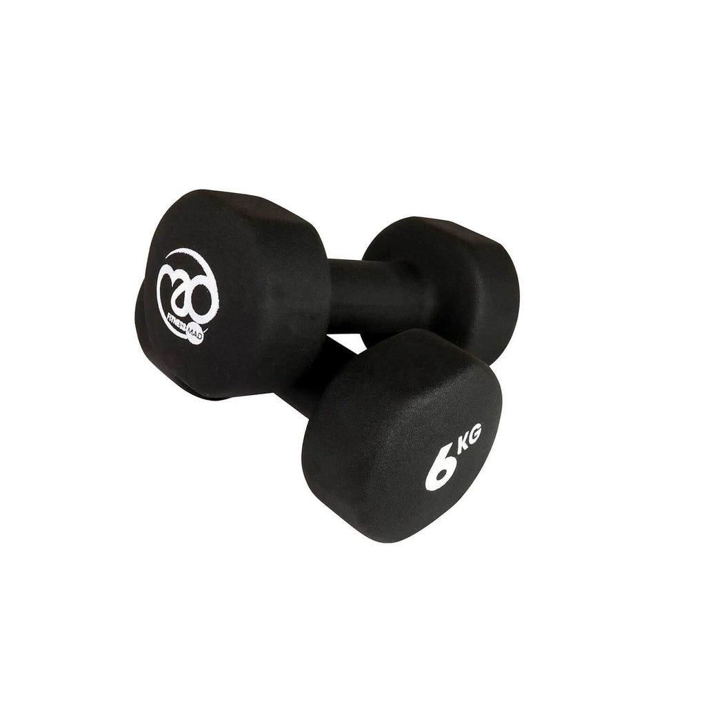 Fitness Mad 6kg Neoprene Dumbbells