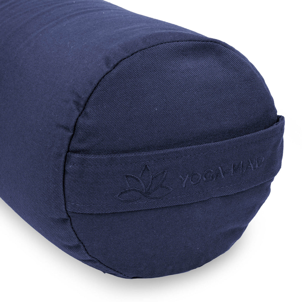 Fitness Mad Buckwheat Yoga Bolster Pillow - Blue