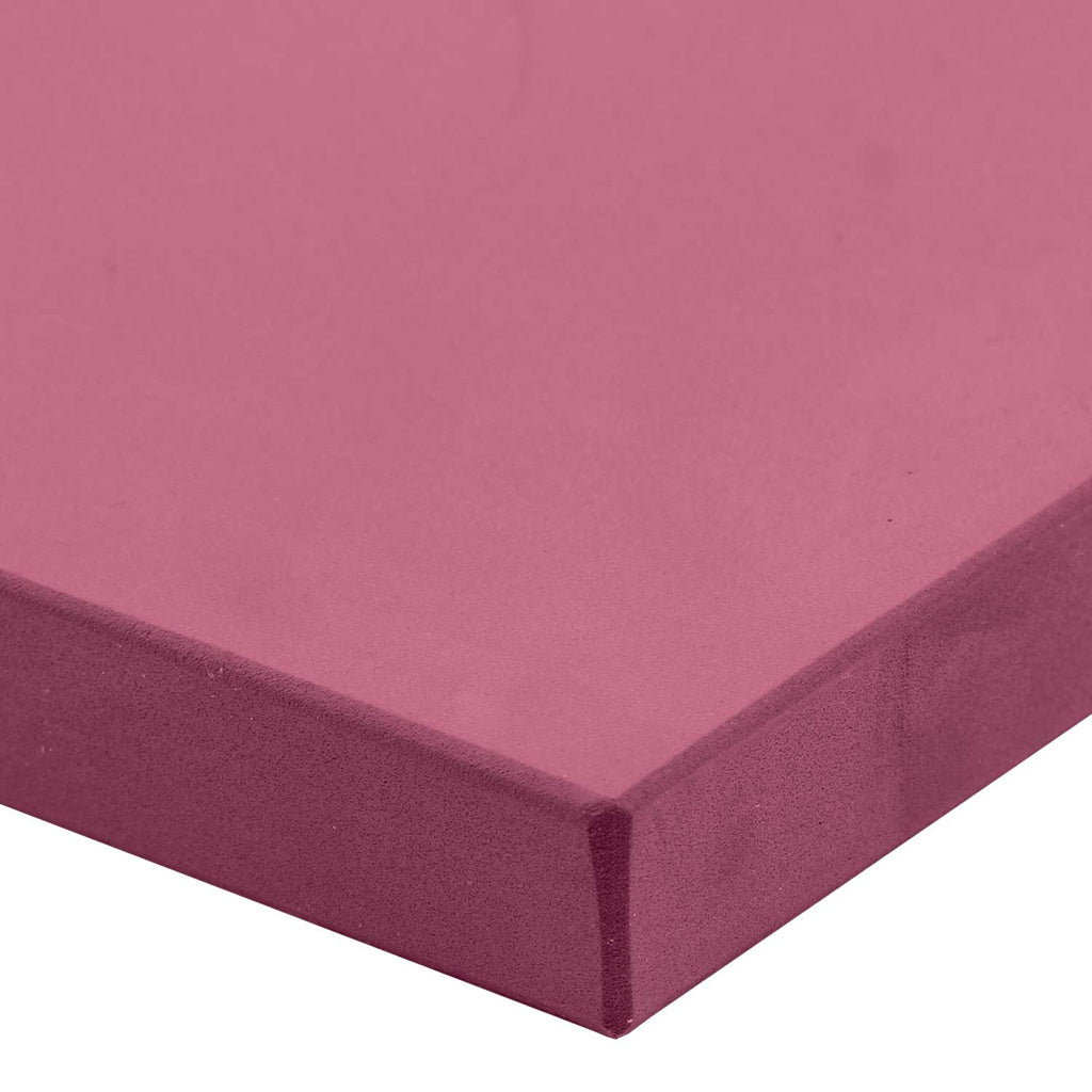 Fitness Mad Half Yoga Block Edges Burgundy