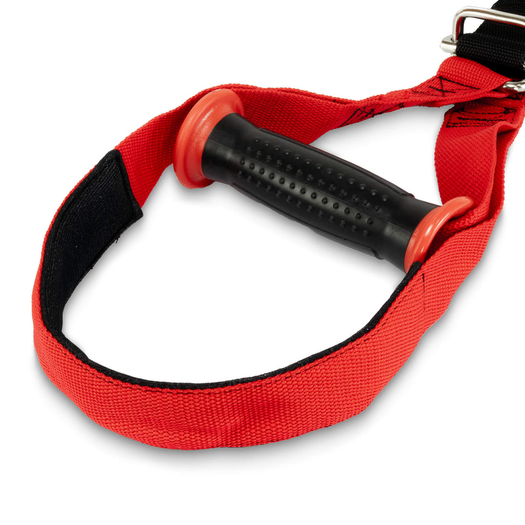 Fitness Mad Pro Bodyweight Suspension Trainer Black/Red Handle