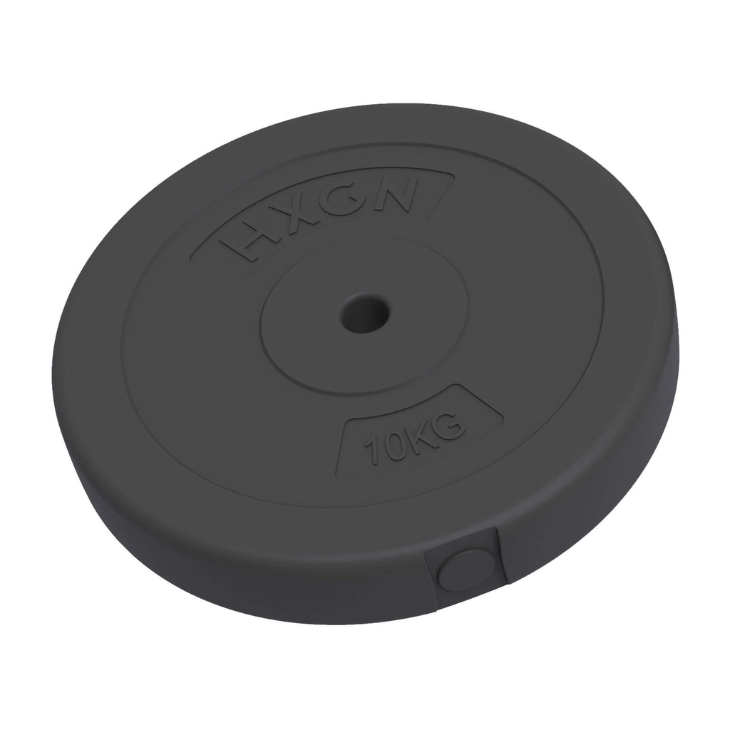 HXGN 10kg Vinyl Weight Plate - Black