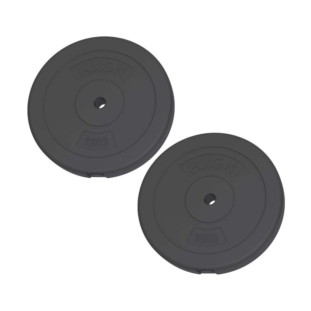 HXGN 2 x 10kg Standard 1" Weight Plates