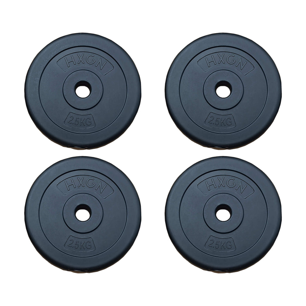 HXGN 4 x 2.5kg Standard 1" Weight Plates