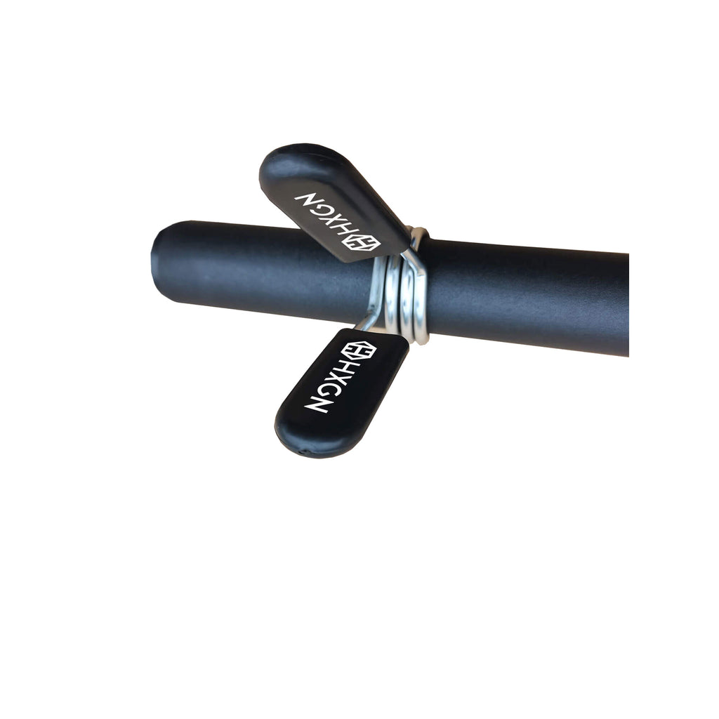 HXGN Barbell with Spring Collars - Black