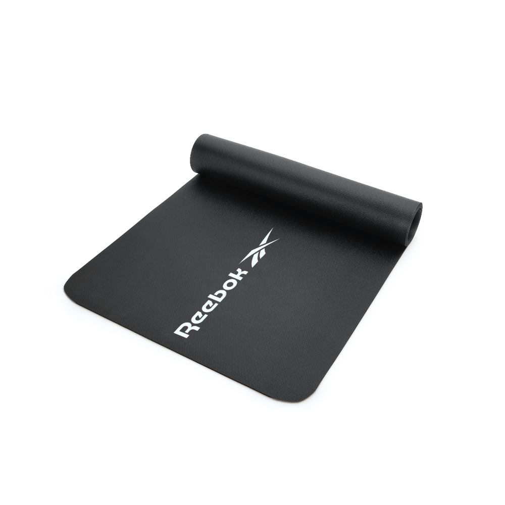Reebok Studio Yoga Mat - Black Rolled Up
