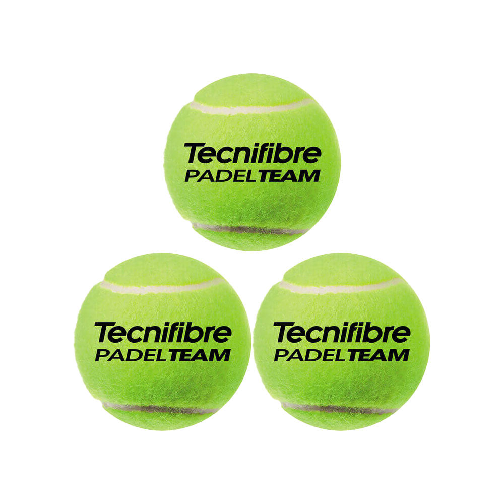 Tecnifibre Padel Tennis Team Balls - 3-Pack