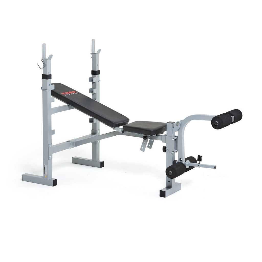 York B530 Heavy Duty Barbell Weight Bench - Low Incline Position