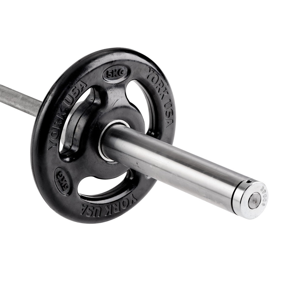 York Barbell ISO-Grip Rubber Olympic Weight Plates 4 x 5kg