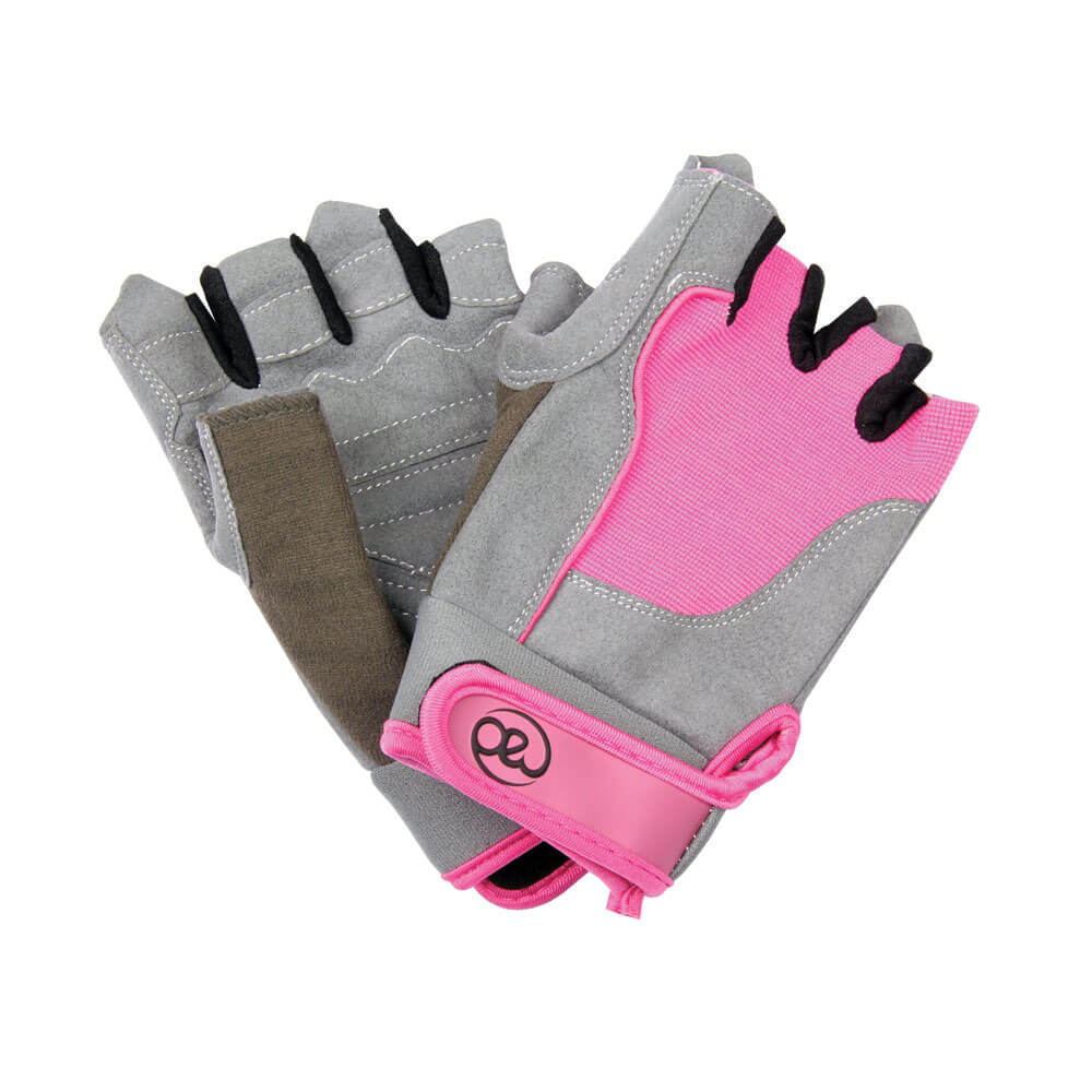 Fitness Mad Womens Cross Training Gloves - pink/grey