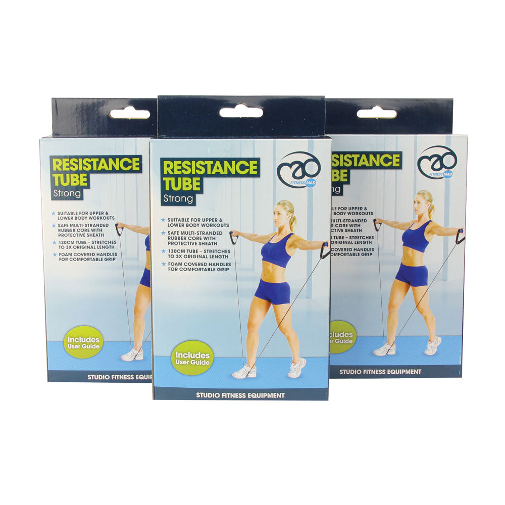 Fitness Mad Resistance Tubes and User Guide in packaging