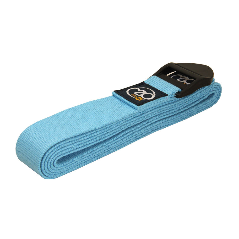 Fitness Mad 2m Yoga Strap - Light Blue Belt