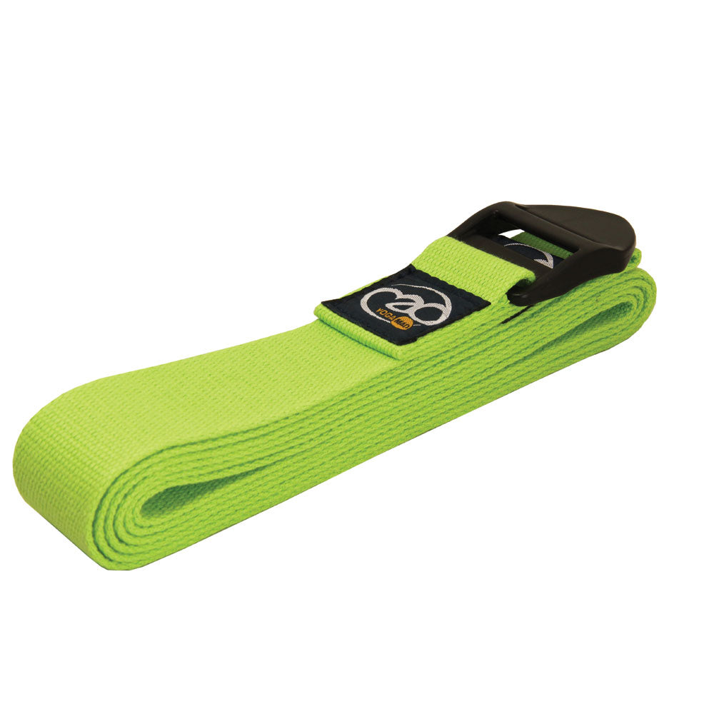 Fitness Mad 2m Yoga Strap - Green Belt