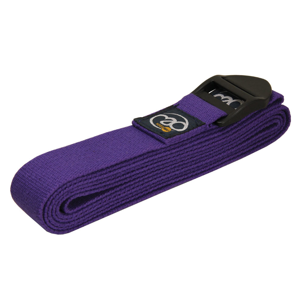 Fitness Mad 2m Yoga Strap - Purple Belt