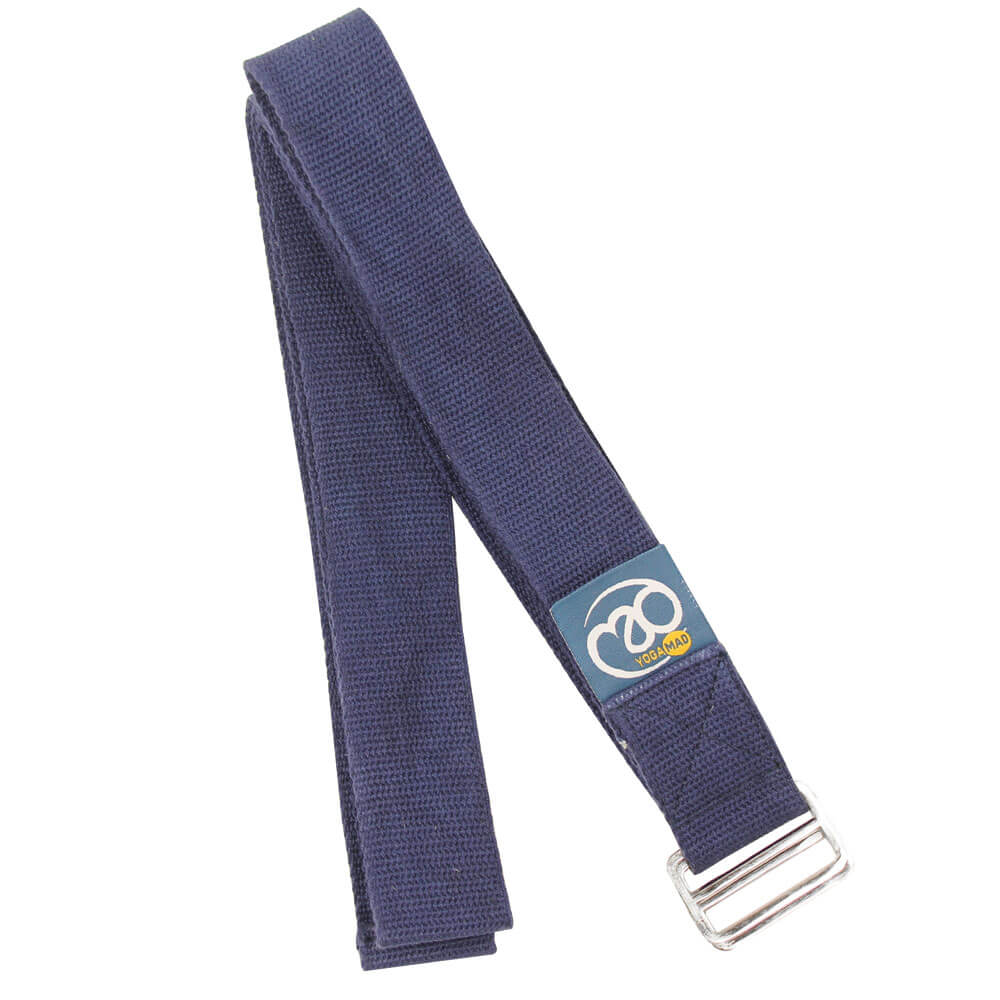 Fitness Mad Lightweight Yoga Belt - Blue Strap