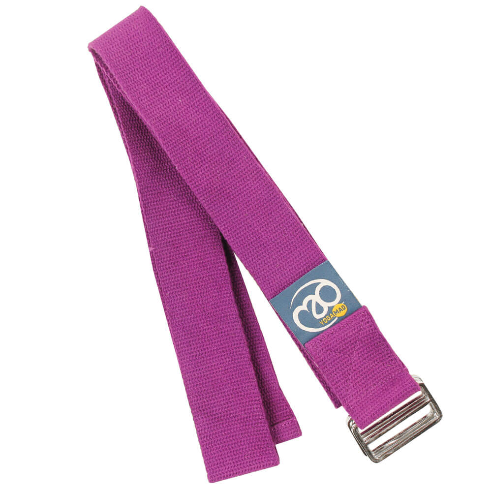 Fitness Mad Lightweight Yoga Belt - Purple Strap