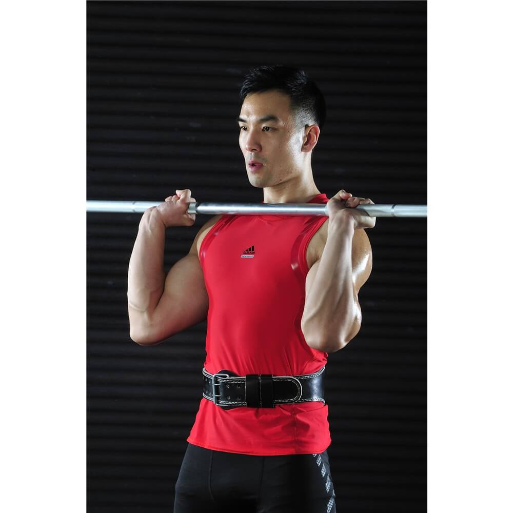 Adidas Leather Weight Lifting Belt - Gym Training