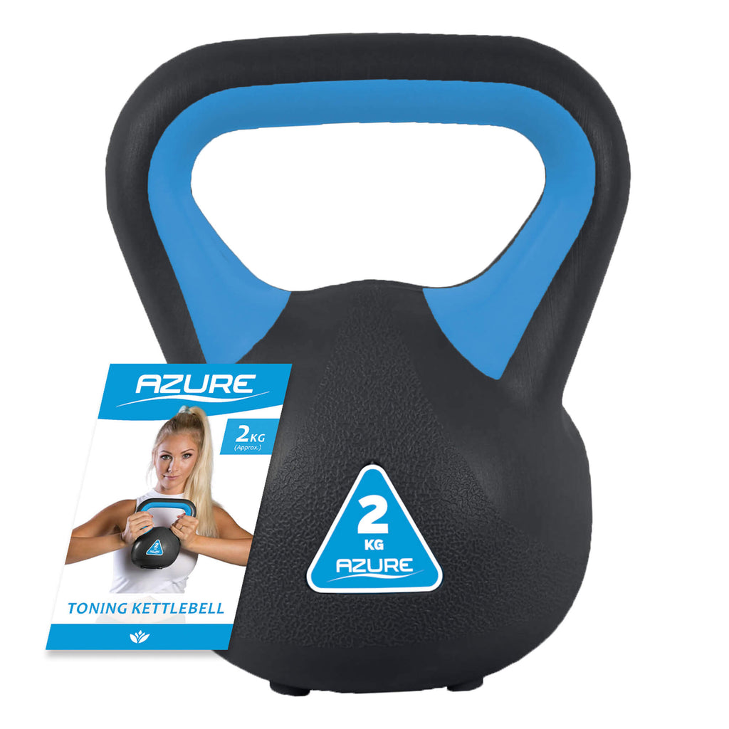 Azure 2kg Kettlebell - Black/Blue