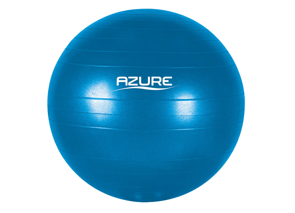 Azure Body Toning Gym Ball with Pump - 65cm Diameter