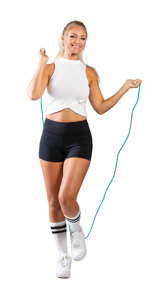 Woman skipping with an Azure Cardio Skipping Rope - Speed Training
