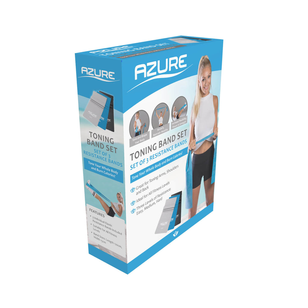 Azure Toning Resistance Band Set of 3