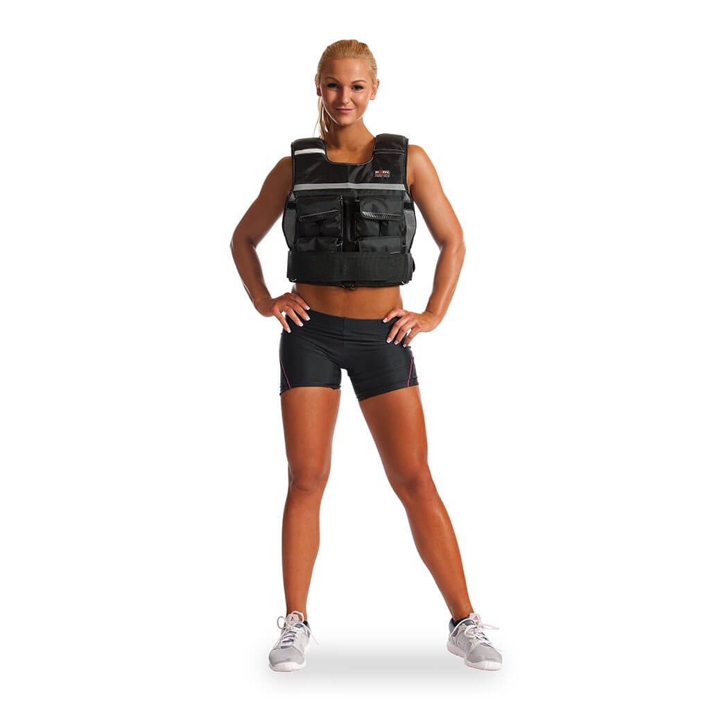 Woman wearing a Body Sculpture 10KG weighted vest