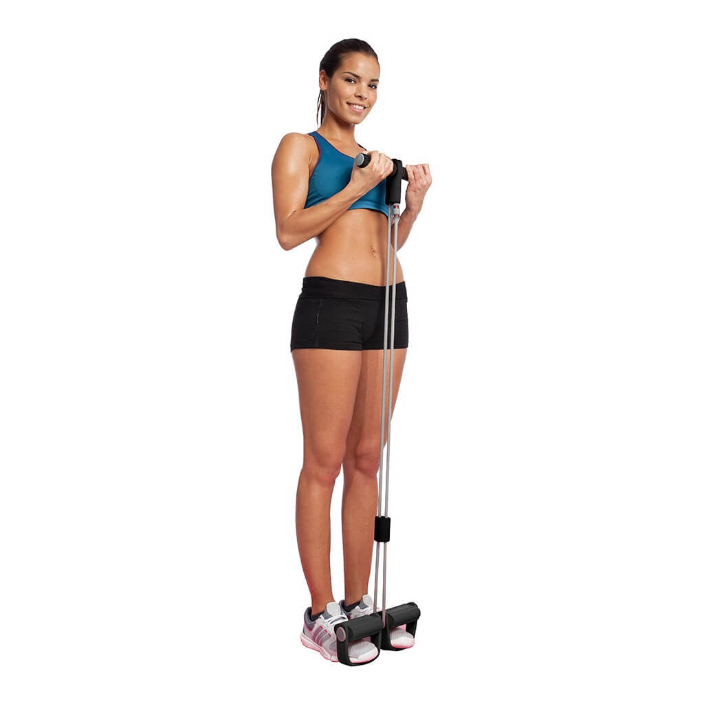 Woman Exercising using a Body Sculpture Abdominal Rower