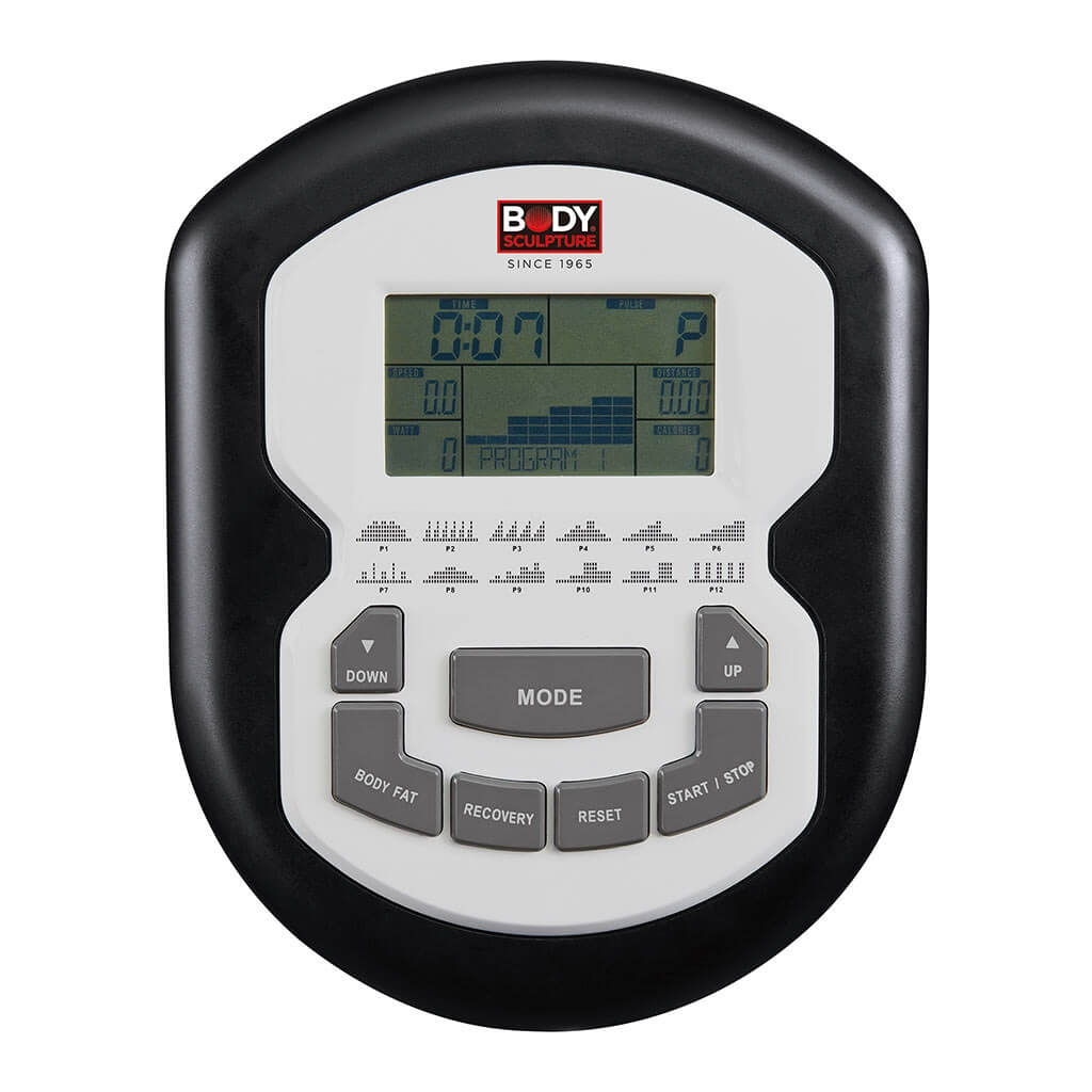 body-sculpture-bc3111g-programmable-magnetic-exercise-bike monitor display