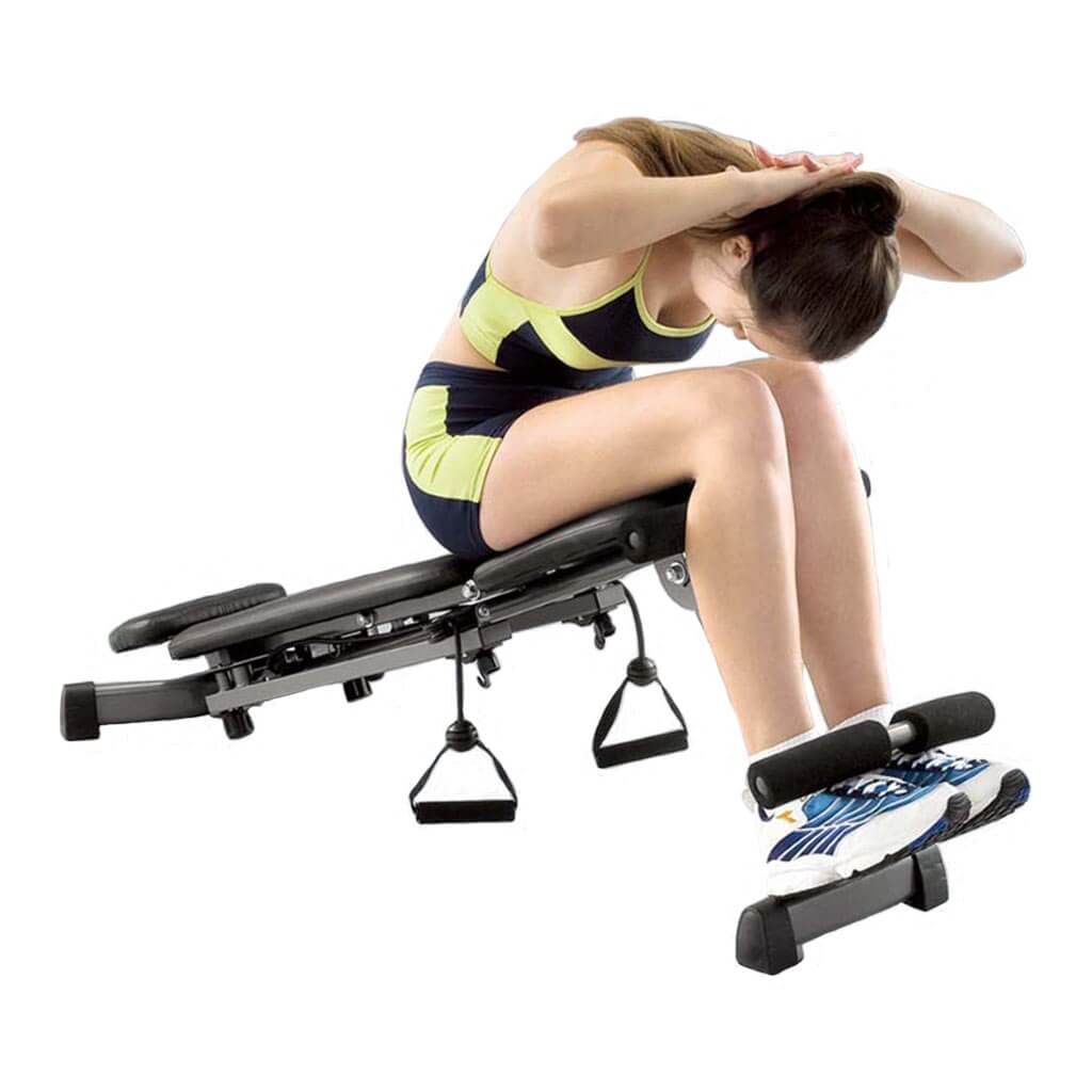 Woman exercising on a body-sculpture-bsb1710-aero-gym