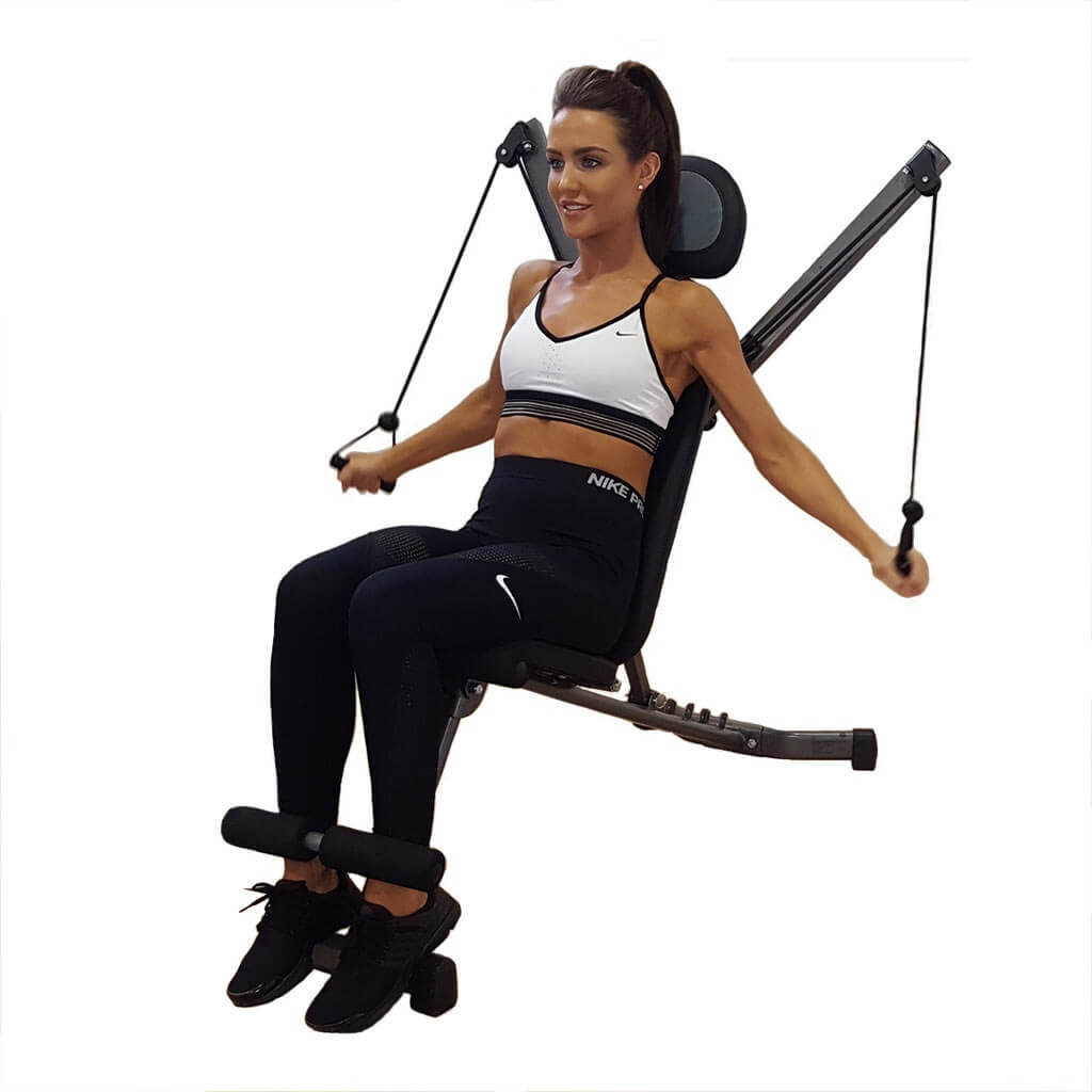 Woman exercising on a body-sculpture-bsb1710-aero-gym