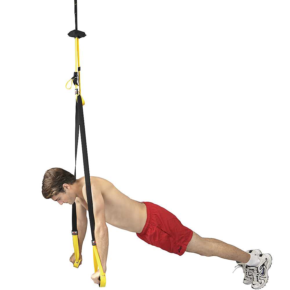 Man exercising using a Body Sculpture Suspension Kit - Total Body Trainer