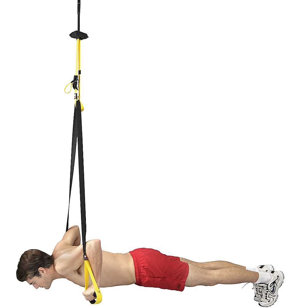 Man exercising using a Body Sculpture Suspension Kit - Total Body Trainer