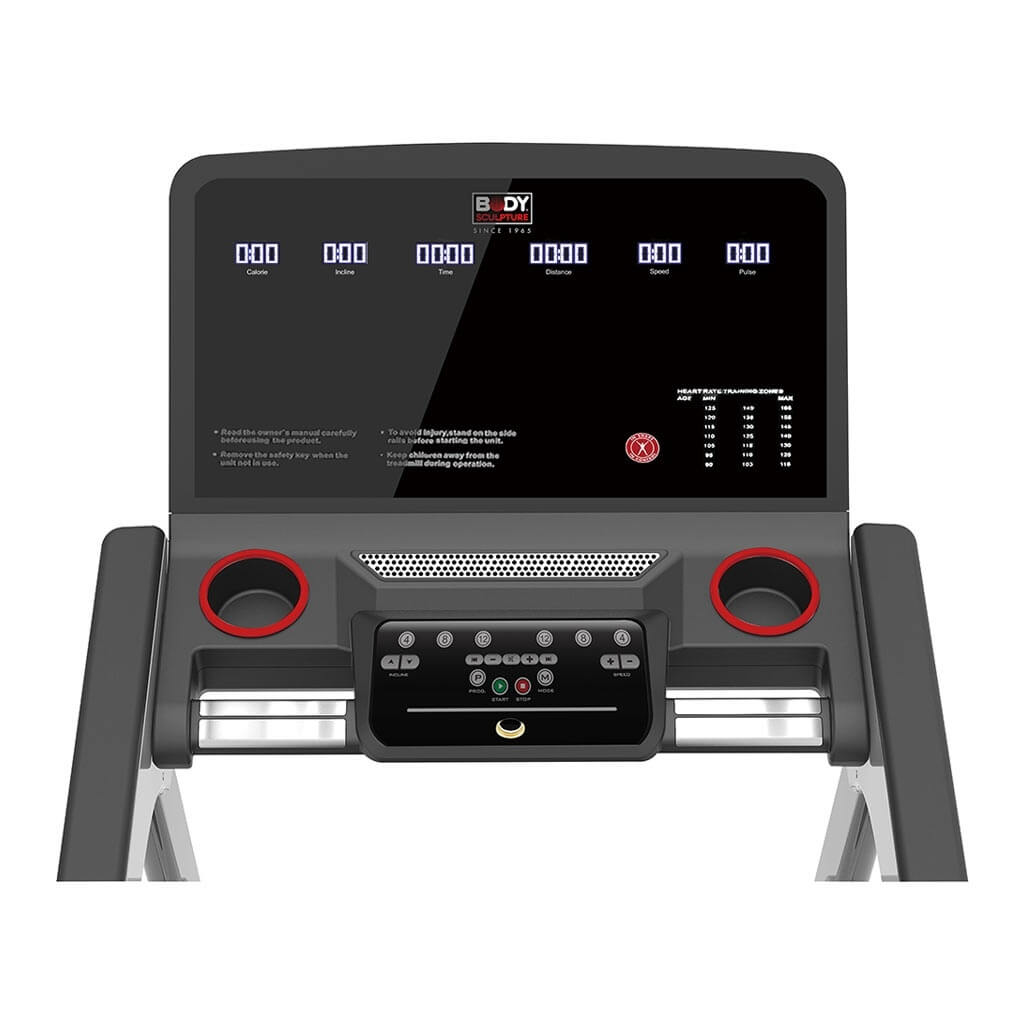 body-sculpture_bt5860-motorised-treadmill-with-power-incline showing monitor display