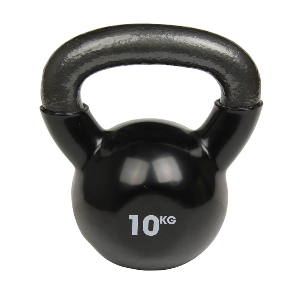 Fitness Mad 10kg Cast Iron Kettlebell Black