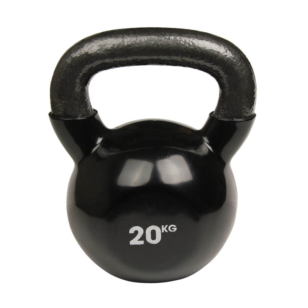 Fitness Mad 20kg Cast Iron Kettlebell Black