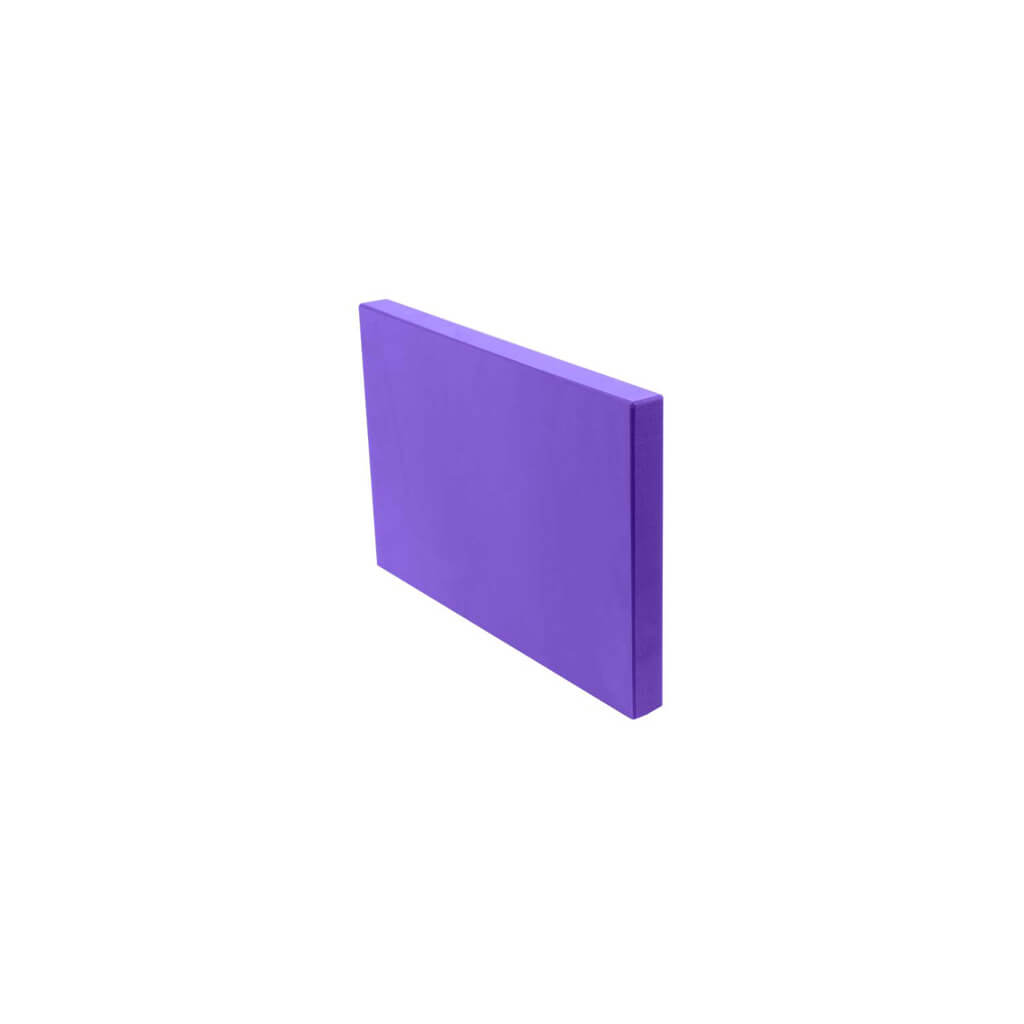 Fitness Mad 1 Inch Half Yoga Block - Purple