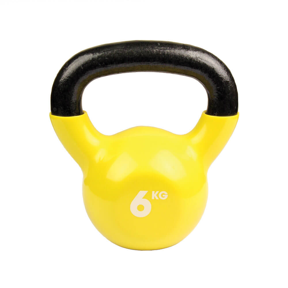 Fitness Mad 6kg Kettlebell Yellow
