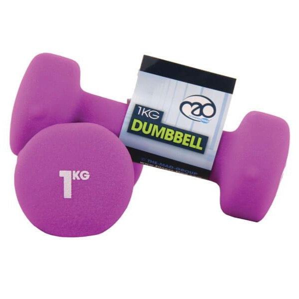 Fitness Mad Neoprene Dumbbells 1kg – Workout For Less