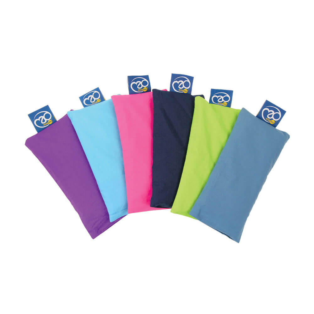 Fitness Mad Organic Cotton Eye Pillows showing all 6 available colours