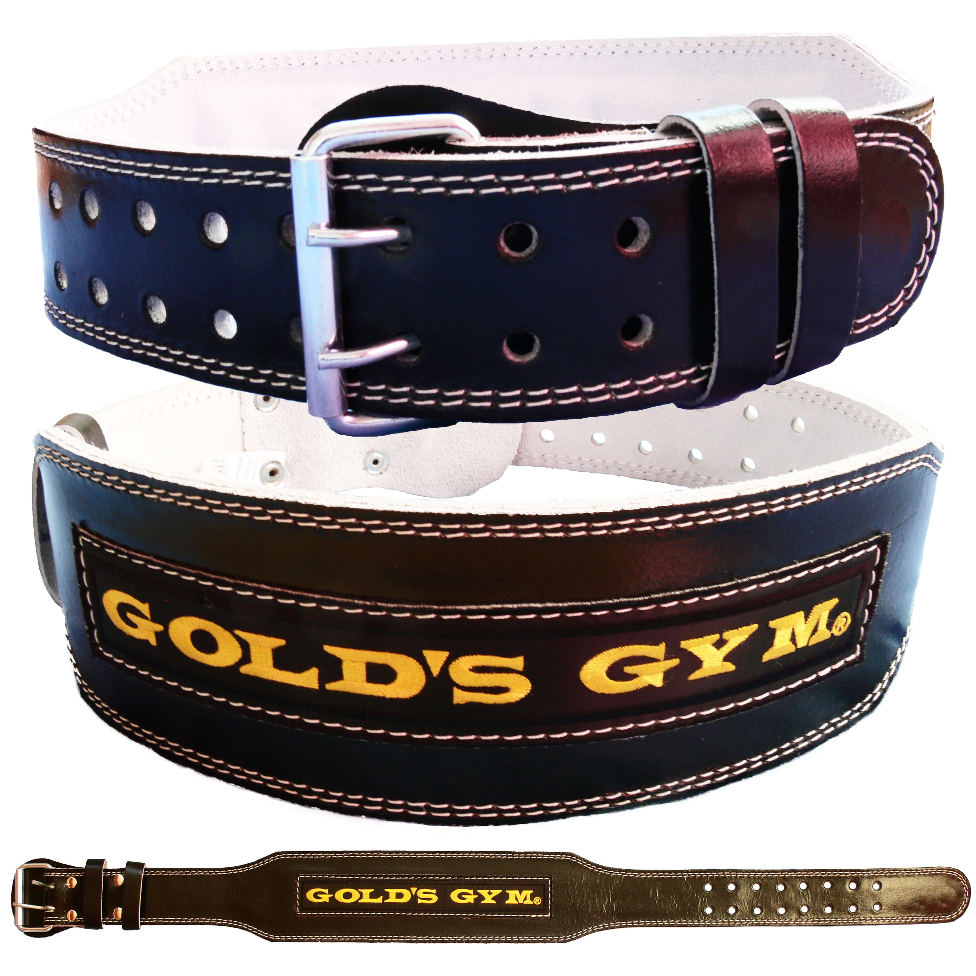 Golds Gym Leather Weight Lifting Belt 4” – Workout For Less