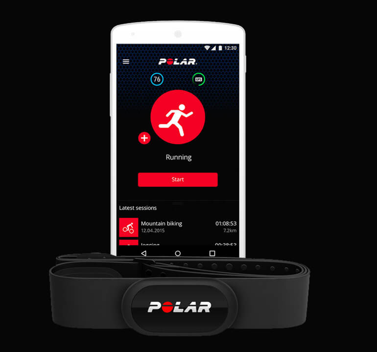 Polar H10 Heart Rate Monitor - Mobile App